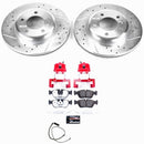 PowerStop Z26 Street Performance Ceramic Brake Pad, Drilled Slotted Rotor, and C