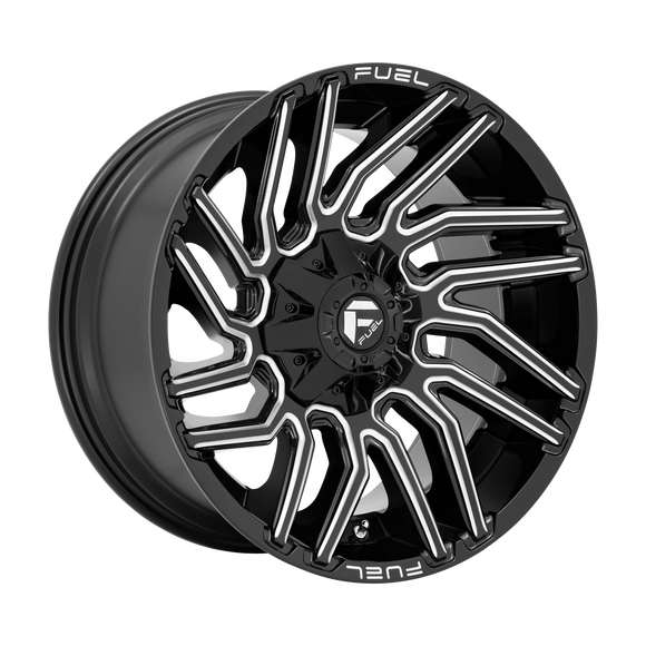 20x10 Fuel Off-Road D773 Typhoon Gloss Black Milled 8x165.1 ET-18 CB125.1 Wheel