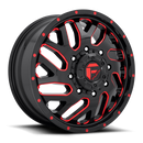 20x8.25 Fuel Off-Road D656 Triton Gloss Black Red 8x165.1 ET105 Wheel