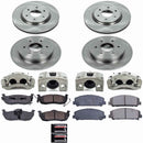 PowerStop OE Stock Replacement Low-Dust Ceramic Brake Pad, Rotor and Caliper Kit
