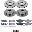 PowerStop OE Stock Replacement Low-Dust Ceramic Brake Pad and Rotor Kit