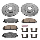 PowerStop Z36 Carbon-Fiber Ceramic Brake Pad with Drilled and Slotted Rotor Kit