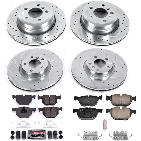 PowerStop Z23 Daily Driver Carbon-Fiber Ceramic Brake Pad and Drilled & Slotted