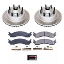 PowerStop Semi-Coated Rotor and Low-Dust Ceramic Brake Pad Kit
