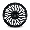 22x9.5 Dolce SESTO Glossy Black Wheel 6x135 ET18 CB106.2