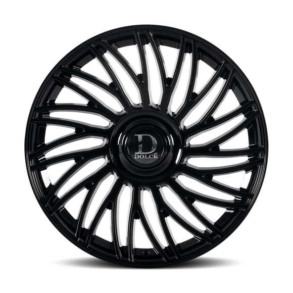 22x9.5 Dolce SESTO Glossy Black Wheel 6x135 ET18 CB106.2