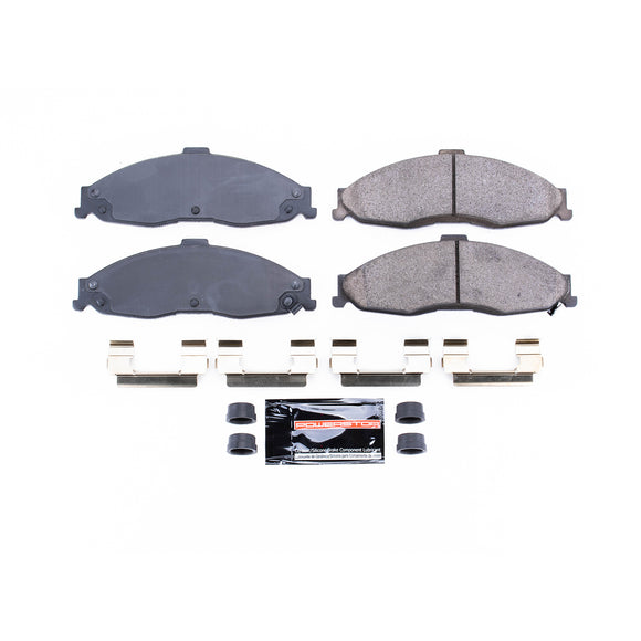 PowerStop Z23 Evolution Sport Carbon-Fiber Brake Pads With Hardware