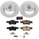 PowerStop Genuine Geomet Coated Rotor and Carbon-Fiber Ceramic Brake Pad Kit
