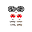 PowerStop Z26 Street Performance Ceramic Brake Pad, Drilled Slotted Rotor, and C