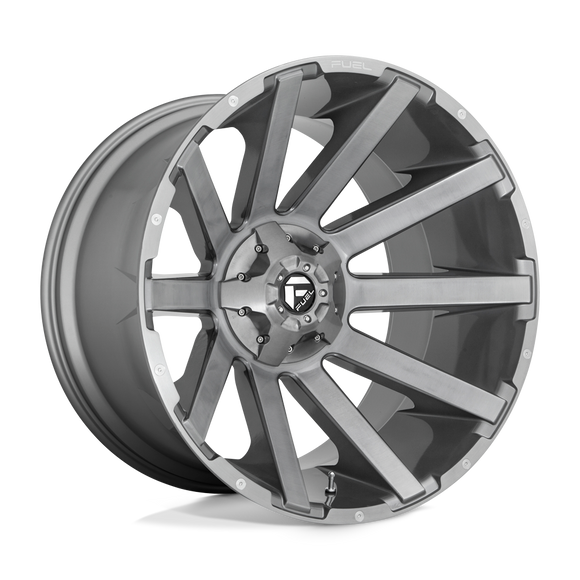 20x10 Fuel Off-Road D714 Contra Platinum Brushed Gunmetal 6x135 ET-19 Wheel