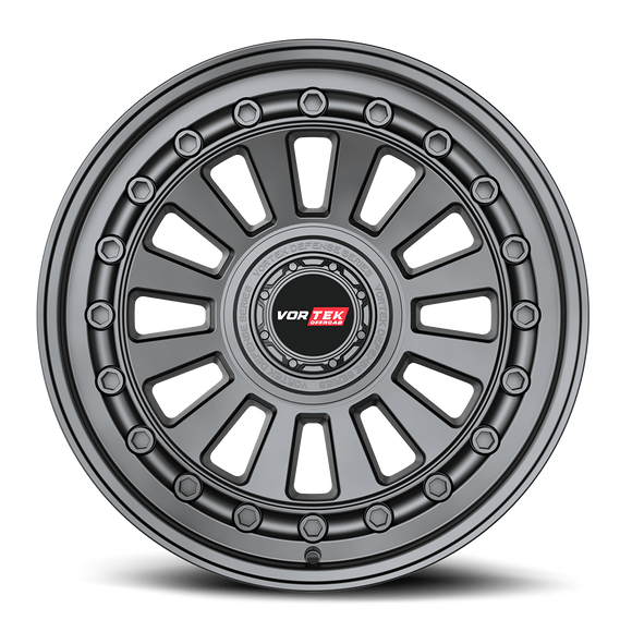 18x9 Vortek VRD-702 Radar Matte Black 5x127 ET12 CB78.1 Wheel Rim