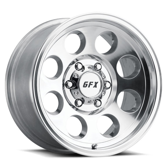 16x8.5 G-FX TR-16 Polished 8x165.1 ET-6 wheel/rim