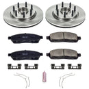 PowerStop OE Stock Replacement Low-Dust Ceramic Brake Pad and Rotor Kit