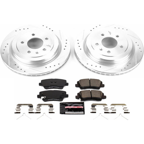 PowerStop Z23 Daily Driver Carbon-Fiber Ceramic Brake Pad and Drilled & Slotted
