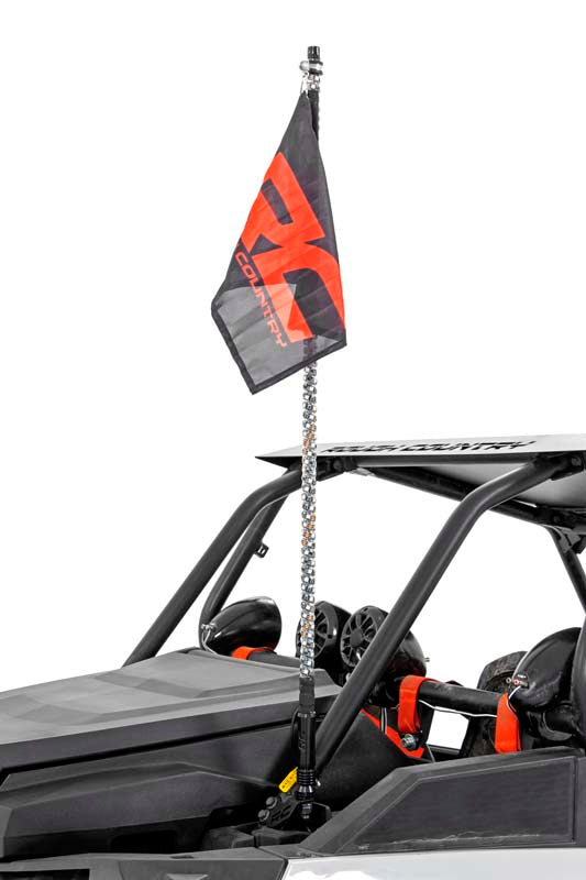 Rough Country Whip Mount Cage 4' Multi-Color LED For Polaris RZR 1000XP 14-17