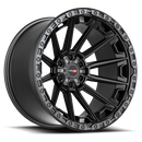 24x10 Vortek VRT-601 Spartan Matte Black 6x135 ET0 CB106.1 Wheel Rim