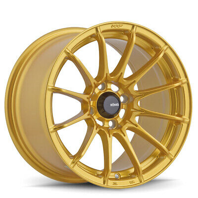 15x7 Konig Dial In Gloss Gold 4x100 ET35 Wheel Rim