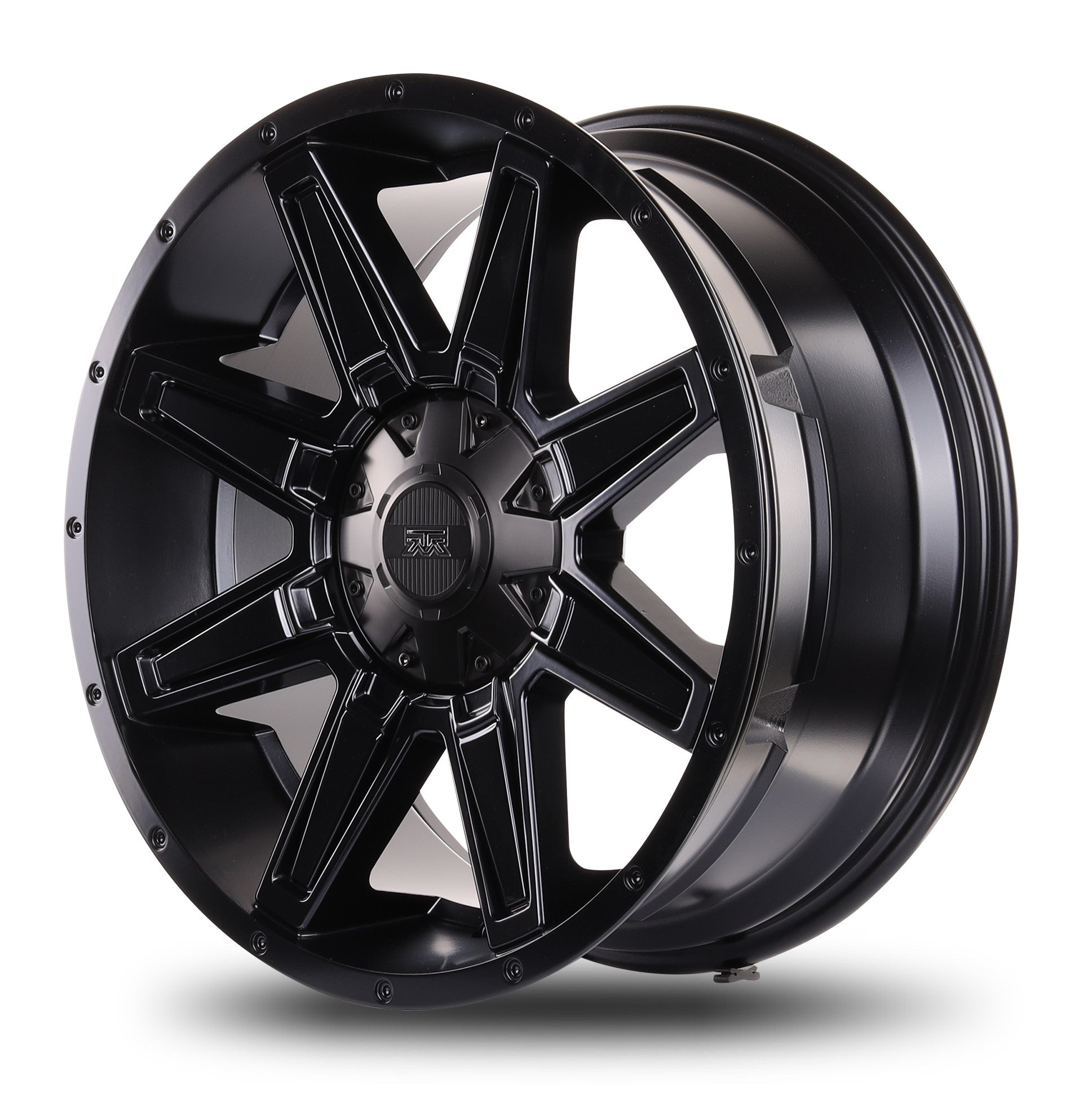 18x9 Mudder Trucker MT404 Deviant Black 5x139.7 5x5.5 5x150 ET18 Wheel Rim