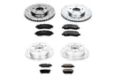 PowerStop Z23 Daily Driver Carbon-Fiber Ceramic Brake Pad and Drilled & Slotted