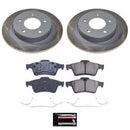 PowerStop Semi-Coated Rotor and Low-Dust Ceramic Brake Pad Kit