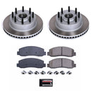 PowerStop Semi-Coated Rotor and Low-Dust Ceramic Brake Pad Kit