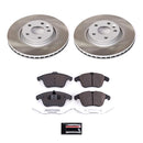 PowerStop Semi-Coated Rotor and Low-Dust Ceramic Brake Pad Kit