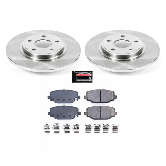 PowerStop OE Stock Replacement Low-Dust Ceramic Brake Pad and Rotor Kit