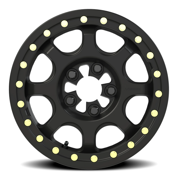 15x6 Vision 351 Flow Satin Black 5x114.3 5x4.5 ET50.6 Wheel Rim