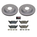 PowerStop Genuine Geomet Coated Rotor and Low-Dust Ceramic Brake Pad Kit