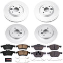 PowerStop Genuine Geomet Coated Rotor and Low-Dust Ceramic Brake Pad Kit
