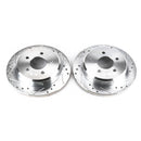 PowerStop Evolution Drilled And Slotted Rotors Pair Front For Ford Mustang