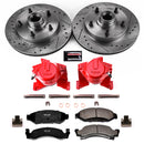 PowerStop Z23 Daily Driver Carbon-Fiber Ceramic Pads Drilled & Slotted Rotor & C
