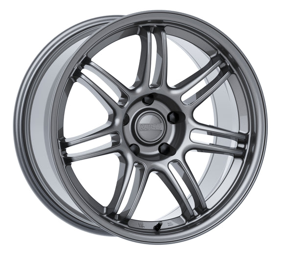 18x10.5 Kansei K17G Seven Gloss Gunmetal 5x114.3 ET12 CB73.1 Wheel