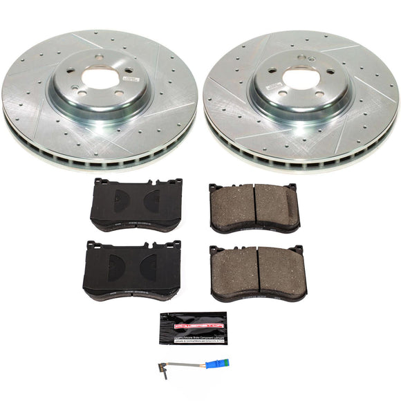 PowerStop Z23 Daily Driver Carbon-Fiber Ceramic Brake Pad and Drilled & Slotted