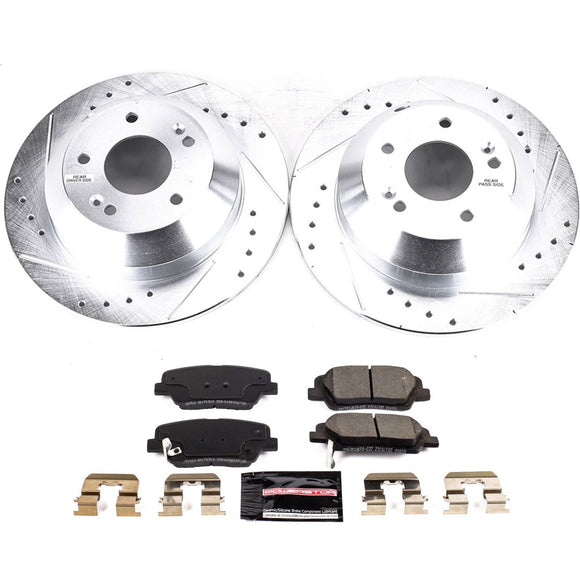 PowerStop Z23 Daily Driver Carbon-Fiber Ceramic Brake Pad and Drilled & Slotted
