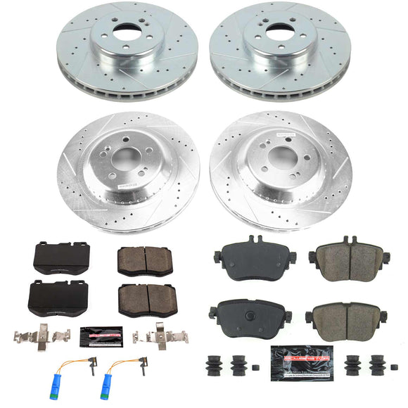 PowerStop Z23 Daily Driver Carbon-Fiber Ceramic Brake Pad and Drilled & Slotted