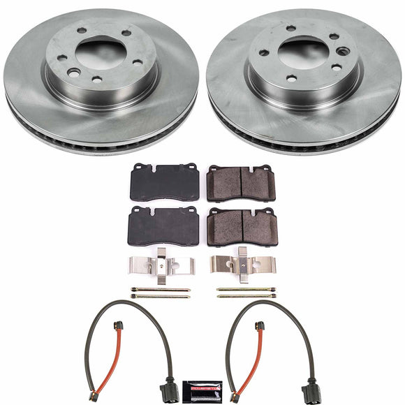 PowerStop OE Stock Replacement Low-Dust Ceramic Brake Pad and Rotor Kit