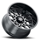 20x12 Vision 412 Rocker Gloss Black Wheel 6x139.7 ET-51 CB106.2