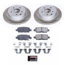 PowerStop Semi-Coated Rotor and Low-Dust Ceramic Brake Pad Kit