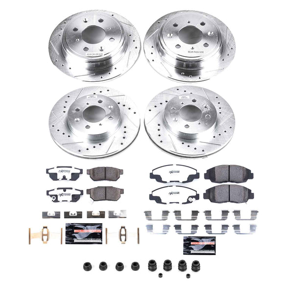 PowerStop Z26 Street Performance Ceramic Brake Pad and Drilled & Slotted Rotor K