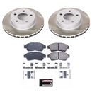 PowerStop Semi-Coated Rotor and Low-Dust Ceramic Brake Pad Kit