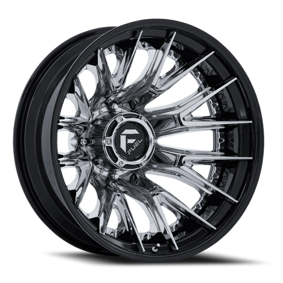24x8.25 Fuel Off-Road Catalyst Dually Chrome Wheel 8x200 ET-202 CB142