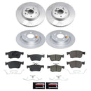 PowerStop Genuine Geomet Coated Rotor and Low-Dust Ceramic Brake Pad Kit