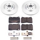 PowerStop Genuine Geomet Coated Rotor and Low-Dust Ceramic Brake Pad Kit
