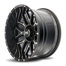 22x12 Hardrock Affliction XPosed Gloss Black Milled 6x135 ET-44 wheel/rim-3