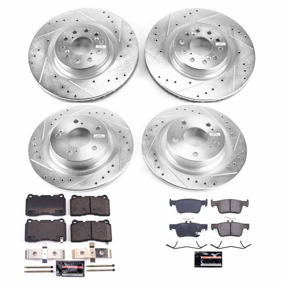 PowerStop Z23 Daily Driver Carbon-Fiber Ceramic Brake Pad and Drilled & Slotted
