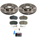 PowerStop OE Stock Replacement Low-Dust Ceramic Brake Pad and Rotor Kit
