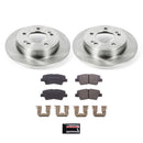PowerStop OE Stock Replacement Low-Dust Ceramic Brake Pad and Rotor Kit