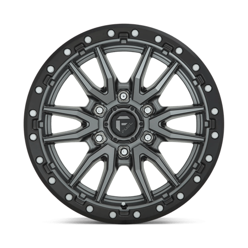 18x9 Fuel Off-Road D680 Rebel Anthracite Center with Black Lip 6x120 ET1 Wheel