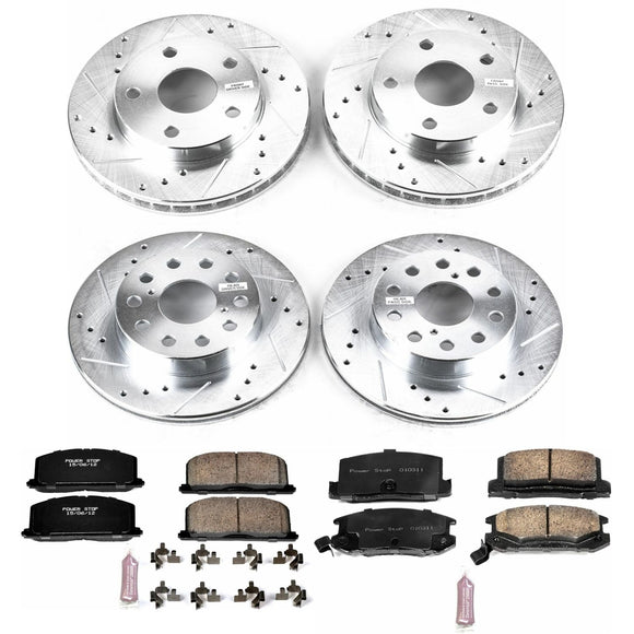 PowerStop Z23 Daily Driver Carbon-Fiber Ceramic Brake Pad and Drilled & Slotted